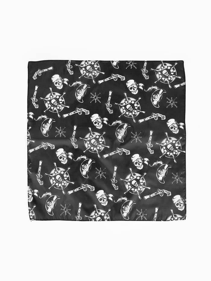 Бандана «Весёлый Роджер», 50×50 см, чёрный