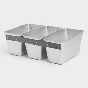 Форма для хлеба KUKMARA, 2.1 л, 22.5×11.5×12.2 см, Л-7, 3-х секционная, литой алюминий