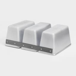 Форма для хлеба KUKMARA, 2.1 л, 22.5×11.5×12.2 см, Л-7, 3-х секционная, литой алюминий