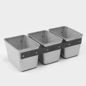 Форма для хлеба KUKMARA, 3 л (1.2 л), 30.5×14×10 см, Л-11, 3-х секционная, литой алюминий