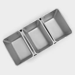 Форма для хлеба KUKMARA, 3 л (1.2 л), 30.5×14×10 см, Л-11, 3-х секционная, литой алюминий