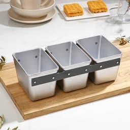 Форма для хлеба KUKMARA, 3 л (1.2 л), 30.5×14×10 см, Л-11, 3-х секционная, литой алюминий