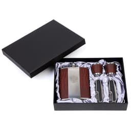 Подарочный набор «Рептилия»: фляжка 240 мл, 2 ножика, 2 стопки