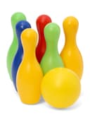 Боулинг детский, набор: 6 кеглей 21×7 см, 1 мяч d=6.5 см