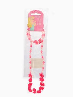 Набор детских украшений «Выбражулька. Цветы сирени», 2 предмета: бусы, браслет d=6 см, розовый