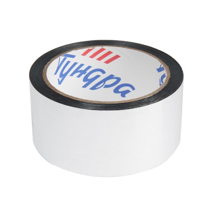 Лента металлизированная ТУНДРА, клейкая, 45 мкм, 48 мм × 50 м