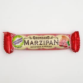 Марципановый батончик GrondarD «Кусочек клюквы», в тёмном шоколаде, 50 г
