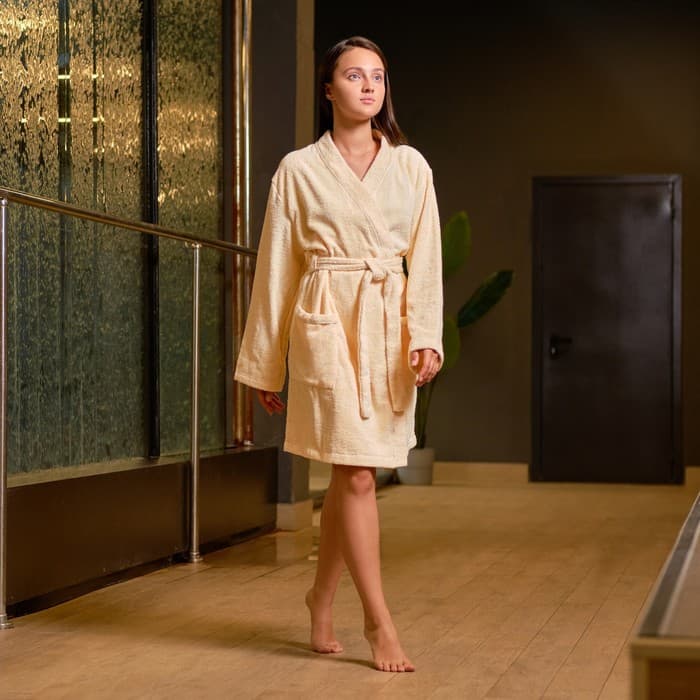 Халат махровый женский «Этель. Жена любимая», размер 50-52, 100% хлопок