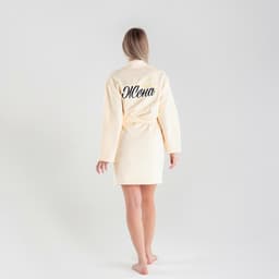 Халат махровый женский «Этель. Жена любимая», размер 50-52, 100% хлопок