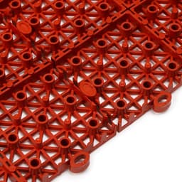 Модульное покрытие, 30×30×1.1 см, пластик, терракотовый, 1 шт.