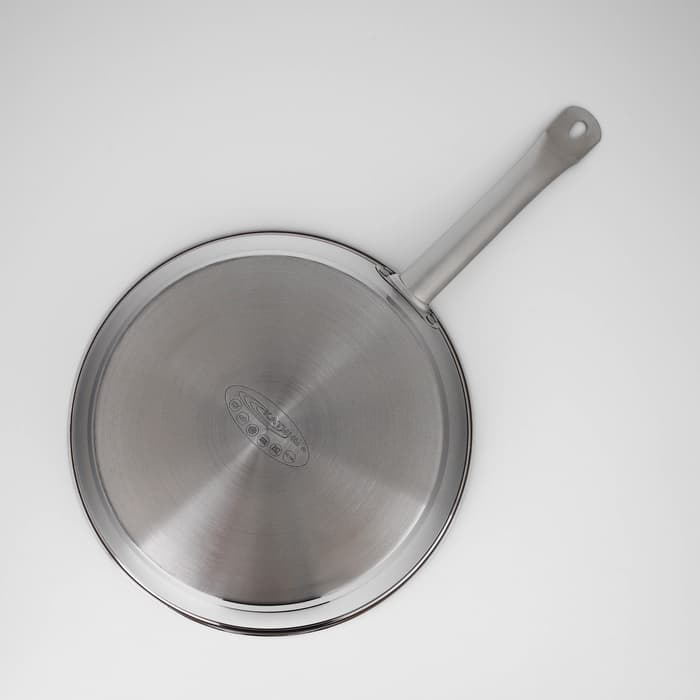 Сковорода Катунь «Общепит», d=30 см, толщина корпуса 0.6 мм, дно 3.5 мм, h=6 см, капсульное дно, антипригарное покрытие, индукция, AISI - 201