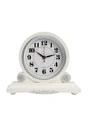 Часы настольные каминные «Берта», бесшумные, d=16.5 см, белые, от батарейки 1×АА