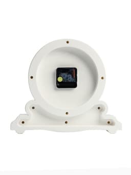 Часы настольные каминные «Берта», бесшумные, d=16.5 см, белые, от батарейки 1×АА