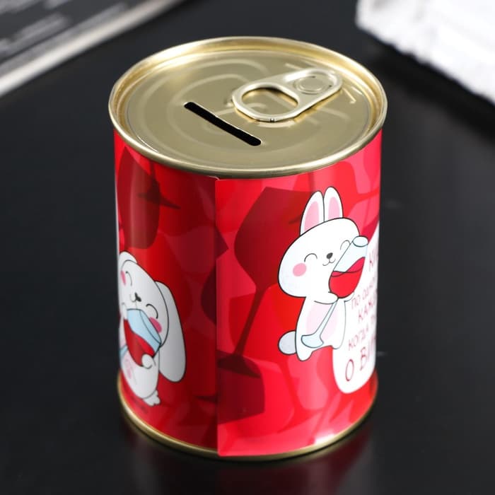 Копилка для денег «Банка. За деньги нельзя купить счастье», металл