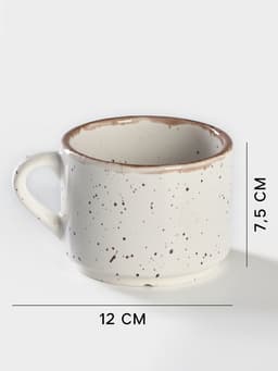 Чашка чайная Хорекс Punto bianca, 350 мл, фарфор, белая