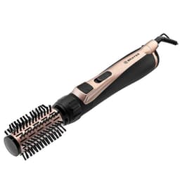Фен-щётка BRAYER 3100BR, 1000 Вт, 3 насадки, 2 скорости, шнур 1.8 м, чёрно-золотистая