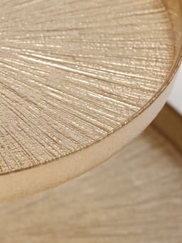 Этажерка для фруктов и десертов «Кувшинка», 2 яруса, d=21/28 см, стекло, золотая