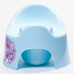 Горшок детский Follow Me с крышкой, голубой