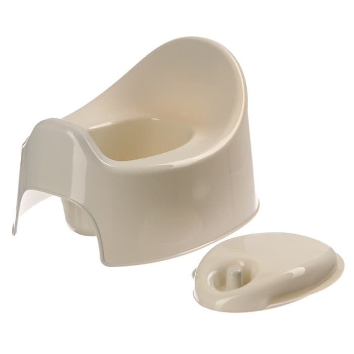 Горшок детский Follow Me с крышкой, серый