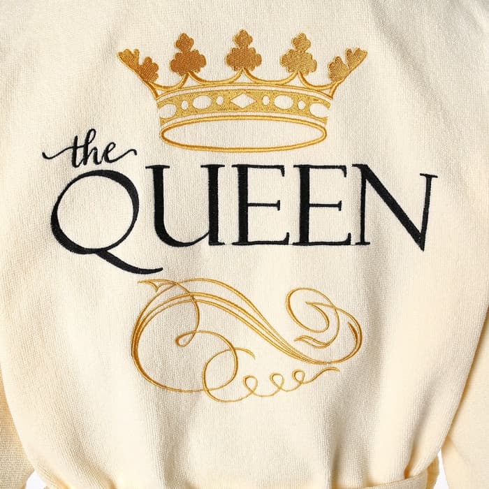 Халат махровый женский «Этель» Queen, размер 46-48, хлопок