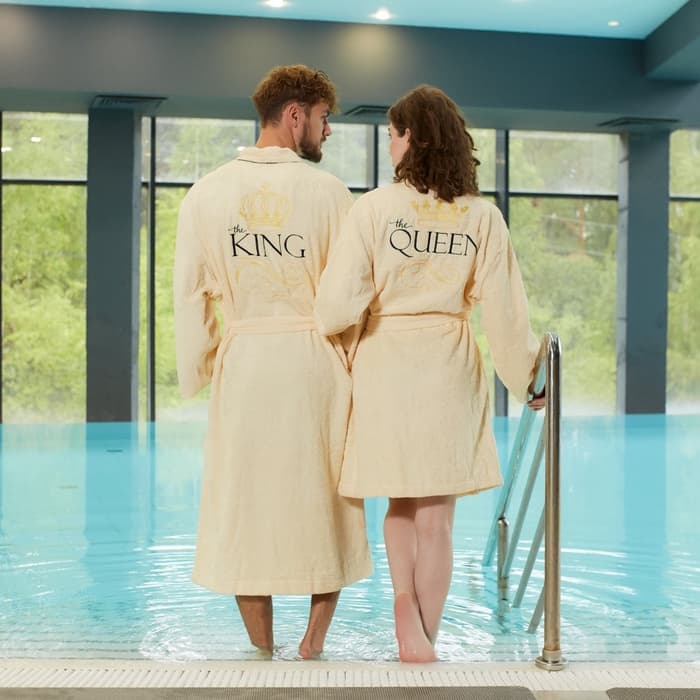 Халат махровый женский «Этель» Queen, размер 50-52, хлопок