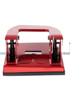 Дырокол на 30 листов, большой, металлический, с металлической линейкой, МИКС