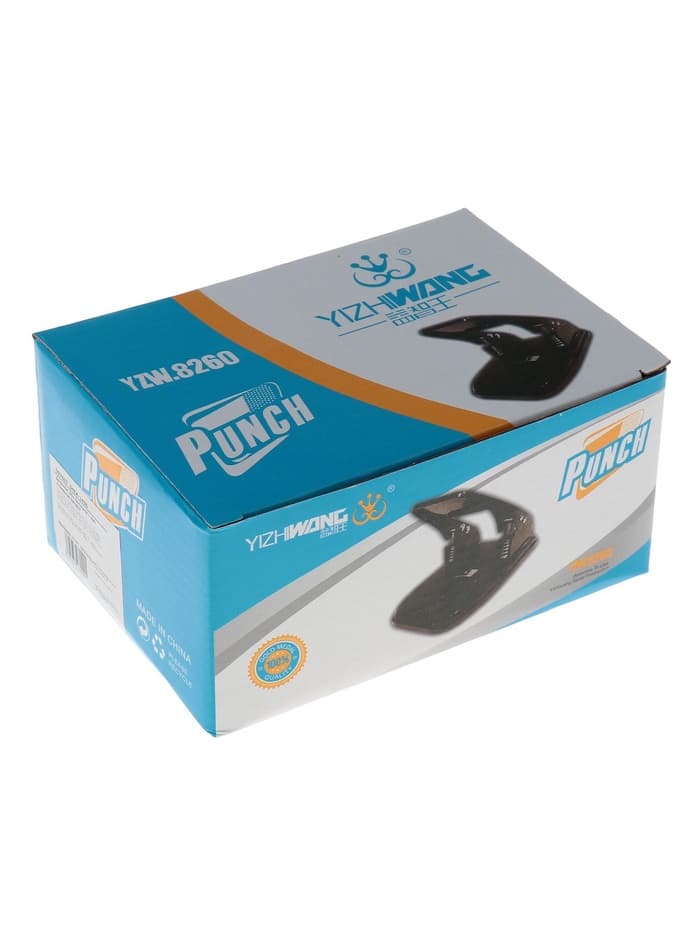 Дырокол на 30 листов, большой, металлический, с металлической линейкой, МИКС