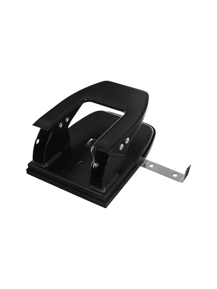 Дырокол на 30 листов, большой, металлический, с металлической линейкой, МИКС