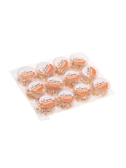 Кнопки канцелярские 12 мм, в картонной коробке, 50 штук, золотистые