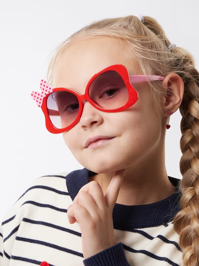 Очки солнцезащитные детские «OneSun. Бантик», uv 400, линза 4.1×4.4 см, микс