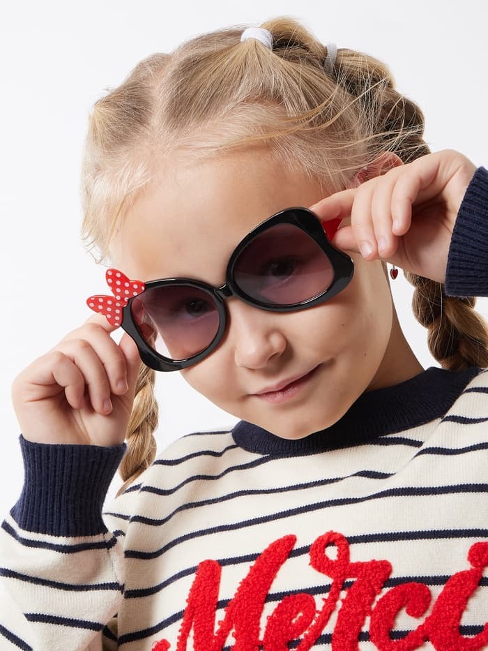 Очки солнцезащитные детские «OneSun. Бантик», uv 400, линза 4.1×4.4 см, микс