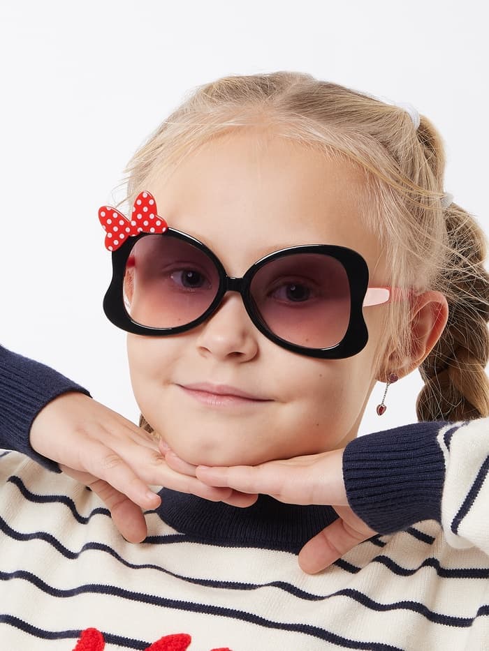 Очки солнцезащитные детские «OneSun. Бантик», uv 400, линза 4.1×4.4 см, микс