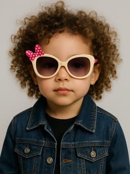Очки солнцезащитные детские «OneSun. Бантик», uv 400, линза 4.1×4.4 см, микс