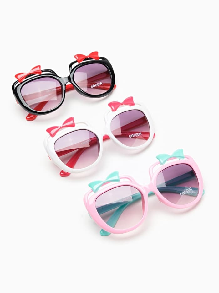 Очки солнцезащитные детские «OneSun. Бантики», uv 380, линза 4.5×12 см, микс