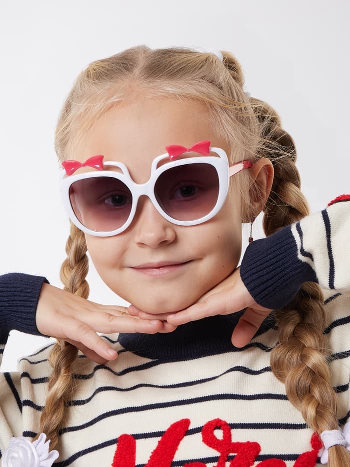 Очки солнцезащитные детские «OneSun. Бантики», uv 380, линза 4.5×12 см, микс