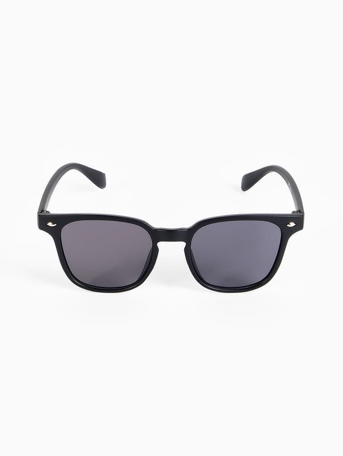 Очки солнцезащитные детские OneSun, 12.5×12.5×4.2 см, линза 3.2×4.2 см, чёрные