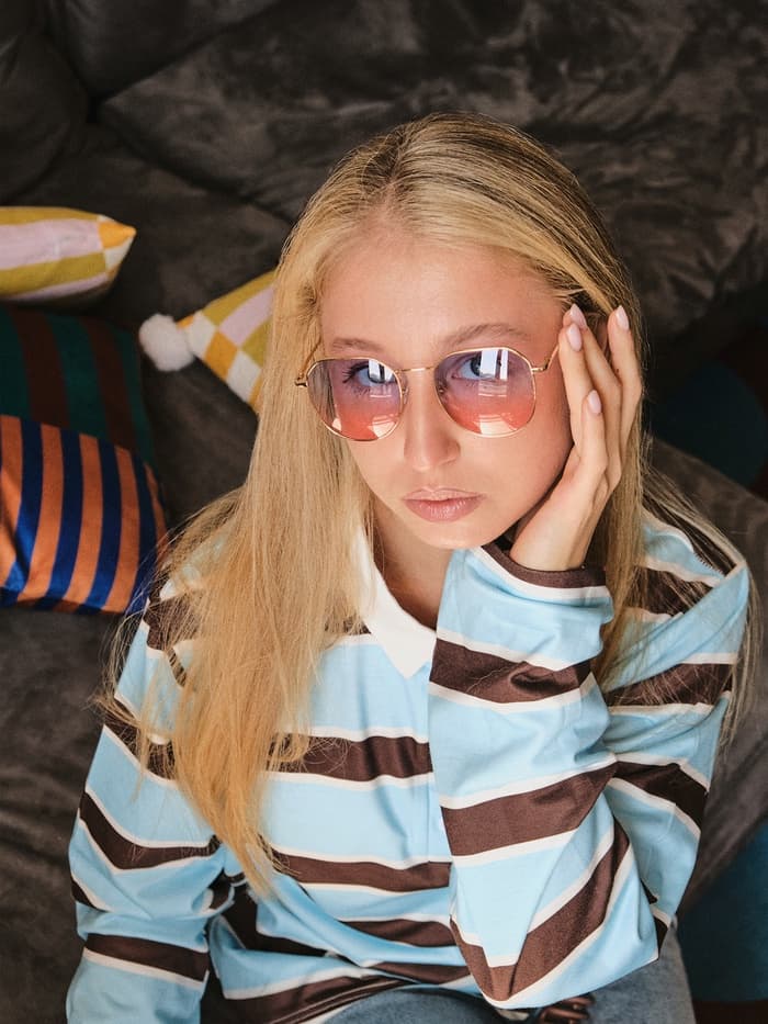 Очки солнцезащитные женские «OneSun. Панто», uv 400, линза 4.5×5 см, градиент