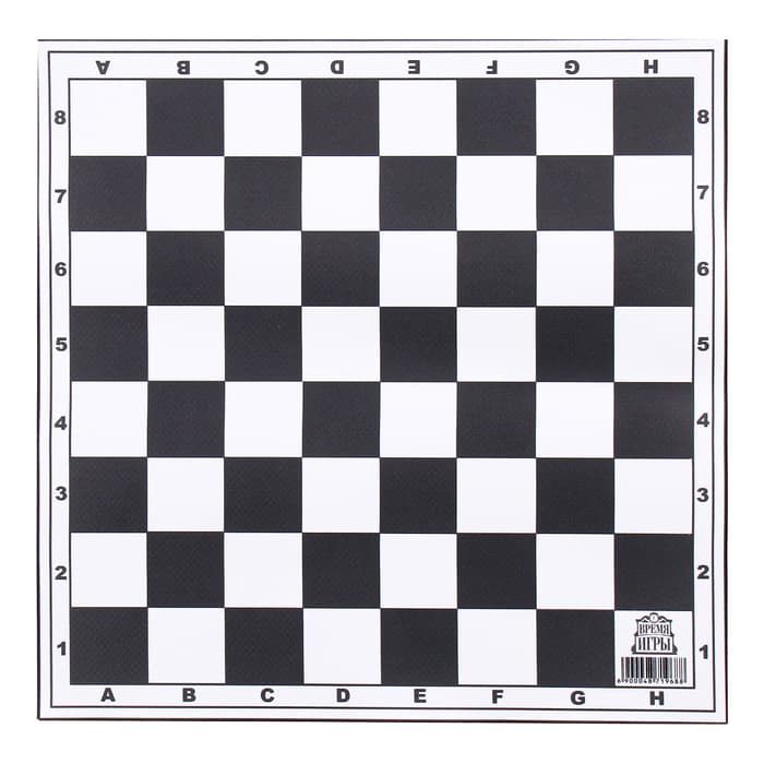 Шахматное поле Время игры, виниловое, 30×30 см
