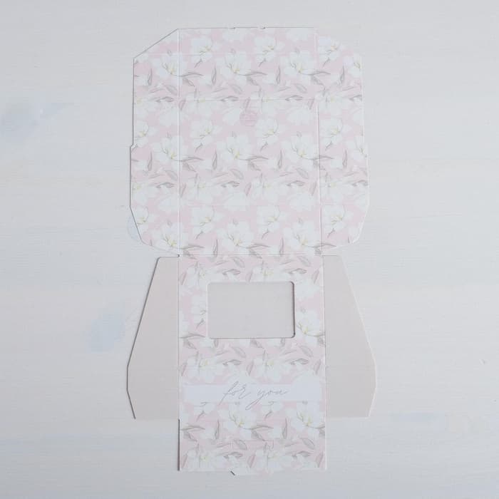 Кондитерская упаковка, коробка с ламинацией «For you», 10×8×3.5 см