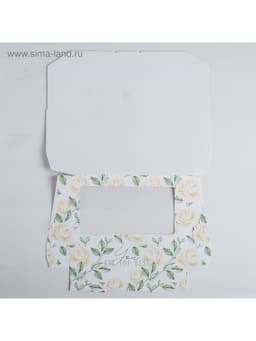 Кондитерская упаковка, коробка с ламинацией «Flowers», 20×12×4 см