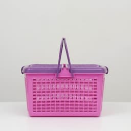 Корзина, 47×36×27.5 см, пластик, фиолетовая