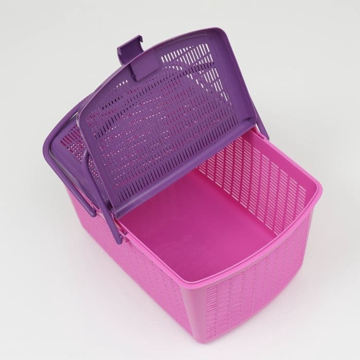 Корзина, 47×36×27.5 см, пластик, фиолетовая
