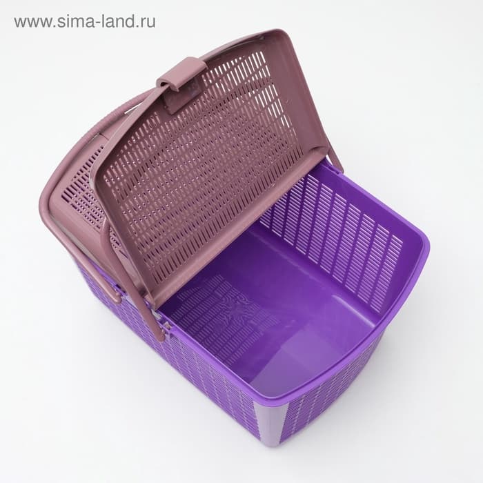 Корзина, 47×36×27.5 см, пластик, фиолетовая
