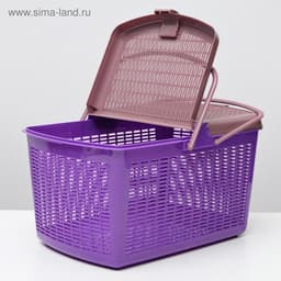 Корзина, 47×36×27.5 см, пластик, фиолетовая