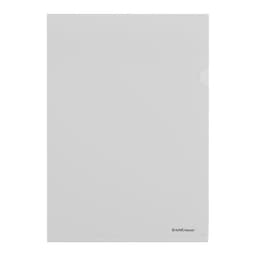 Папка-уголок А4, 120 мкм, ErichKrause Fizzy Clear, с тиснением, прозрачная