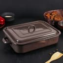 Противень эмалированный, 4.5 л, коричневый