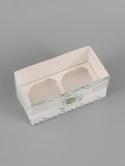 Коробка для капкейков, кондитерская упаковка, 2 ячейки «Для тебя», 16×8×7.5 см