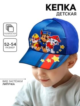 Кепка детская для мальчика, размер 52-54, Щенки