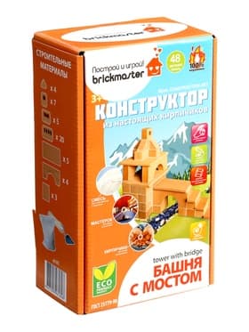 Конструктор Brickmaster керамический «Башня с мостом» Brick, 48 деталей