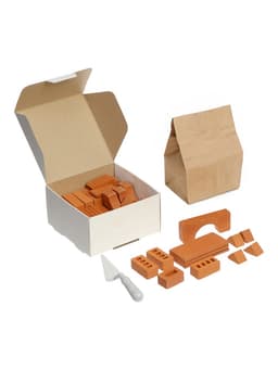 Конструктор Brickmaster керамический «Башня с мостом» Brick, 48 деталей